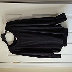 Black sweater cuff sleeves